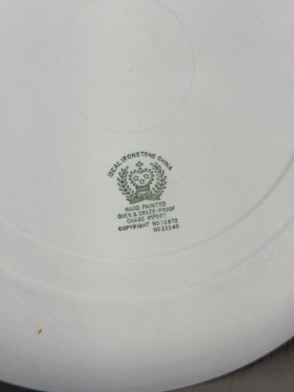 Vintage Chase Import Pizza Pie Ironstone Plate 13.5" MCM Retro Chef Kitchen Deco - Picture 5 of 14